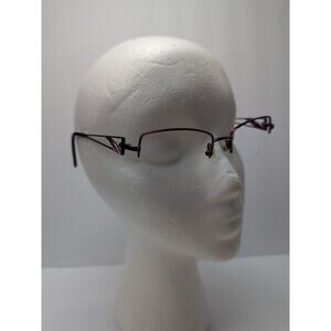 Aura Half Rim Eyeglass Frames, France Pink 51 18.